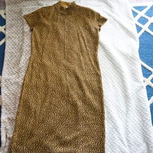 Vintage Nina Leonard Leopard Dress